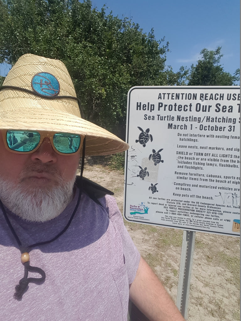 Cocoa Beach, FL doing their part to inform beachgoers about baby Sea Turtles