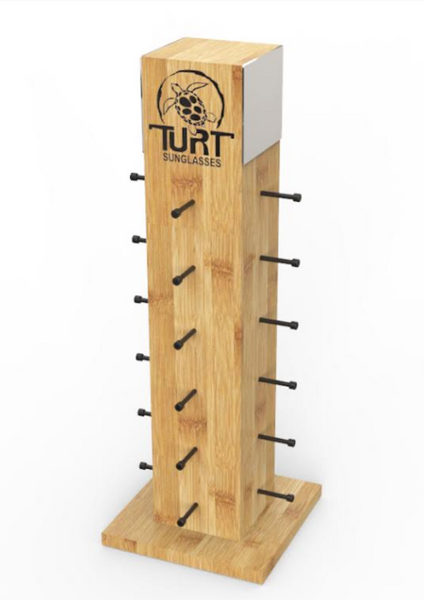 Retail Kit - Turt, Counter Top display, 5 styles of sunglasses, 5 units each. ( 25 units total)