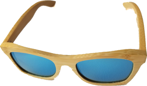 Turt Sunglasses, Deep Sea, Blue, Bamboo, Natural